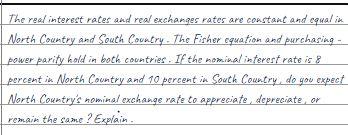 The real interest rates and real exchanges rates