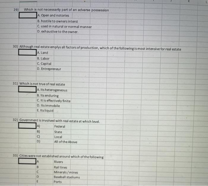 29) Which is not necessarily part of an adverse