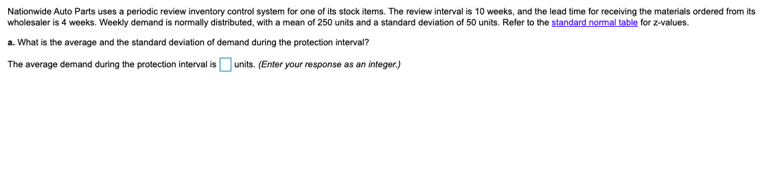 Nationwide Auto Parts uses a periodic review