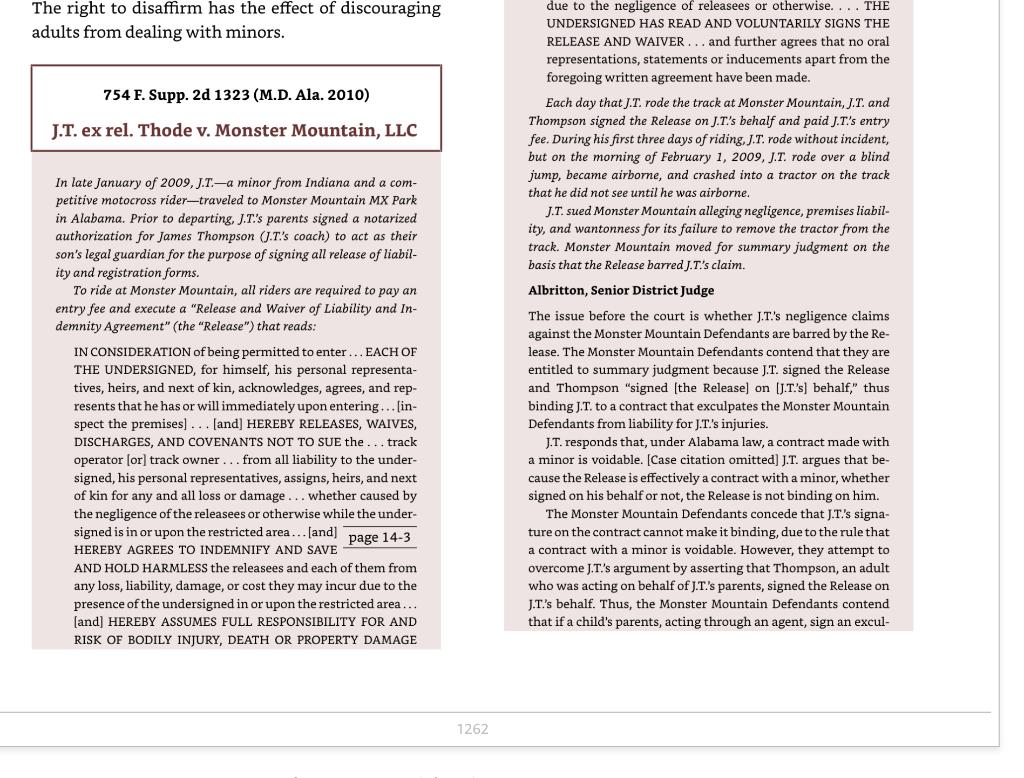 Fact, issue, rule, and conclusion The right to