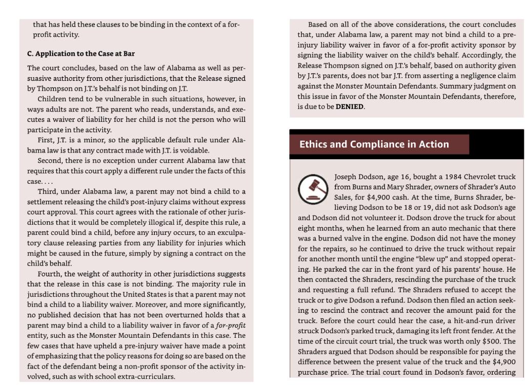 Fact, issue, rule, and conclusion The right to