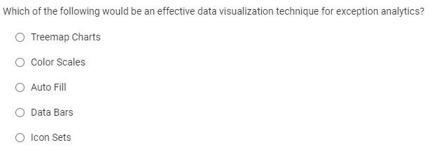 Which of the following would be an effective data