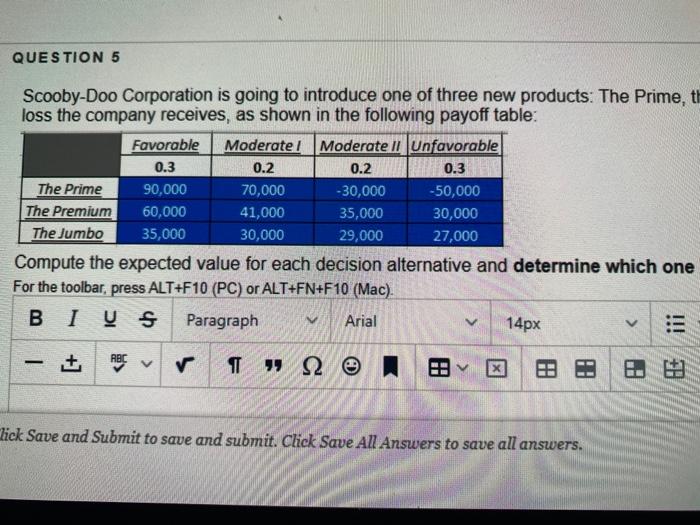 QUESTION 5 0.2 Scooby-Doo Corporation is going to