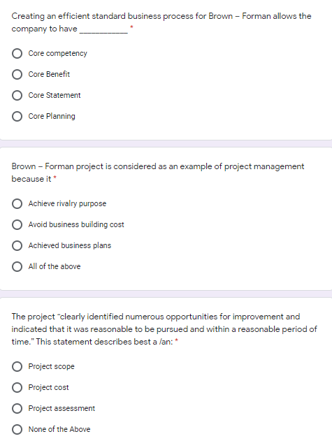 Please answer them all thank you so much Brown -