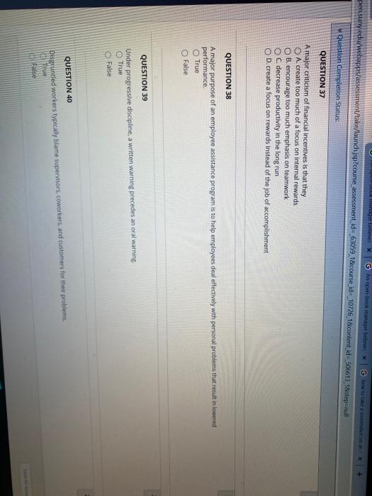 QUESTION 34 Under a merit pay system A. pay is