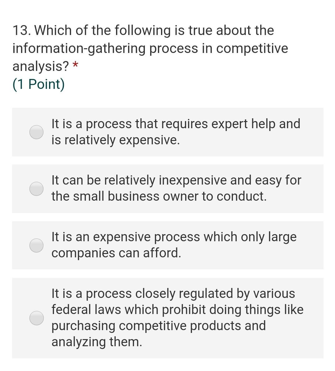 13. Which of the following is true about the