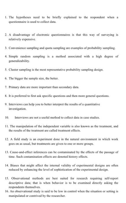 JUST ANSWER WITH A SAMPLE T OR F I DONT NEED TO