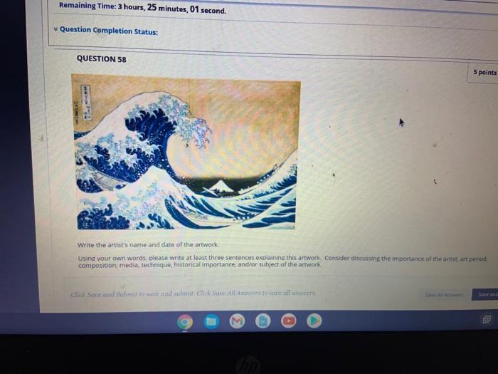 help please . thanks Remaining Time: 3 hours, 25