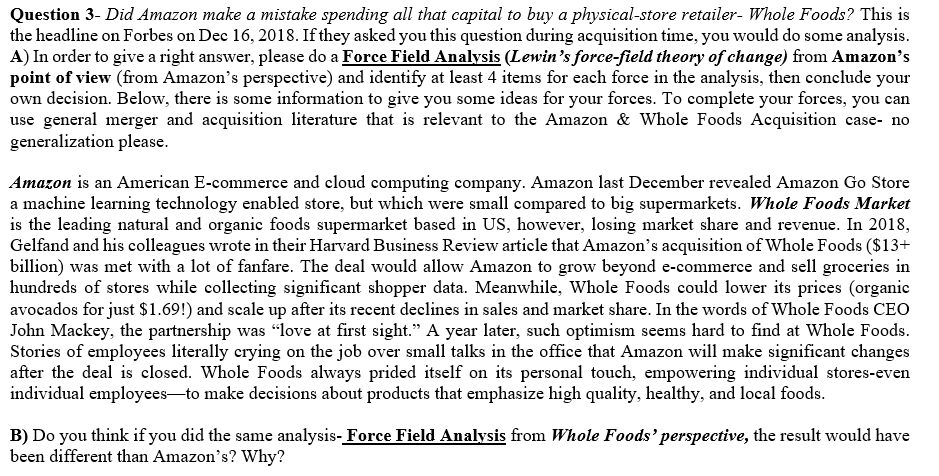 Question 3- Did Amazon make a mistake spending