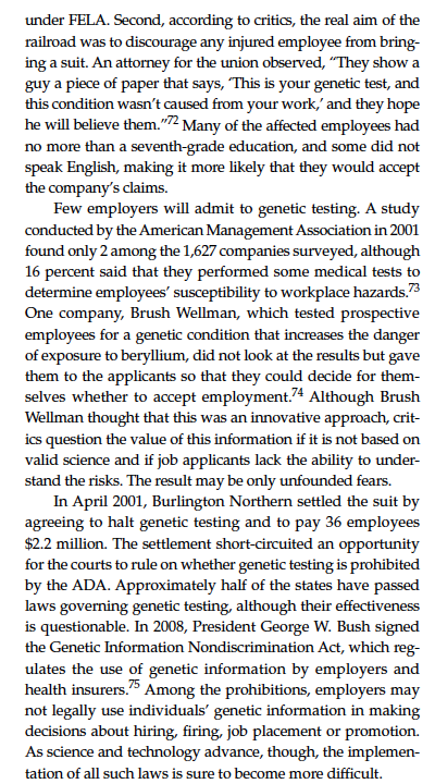 Based on Case "Genetic Testing at Burlington
