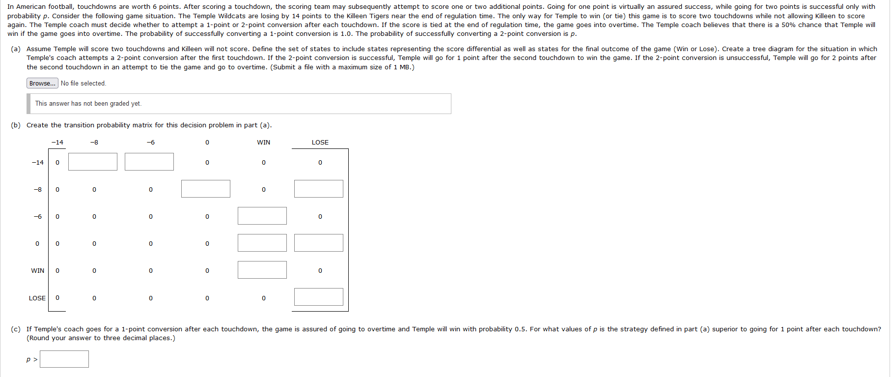 In American football, touchdowns are worth 6