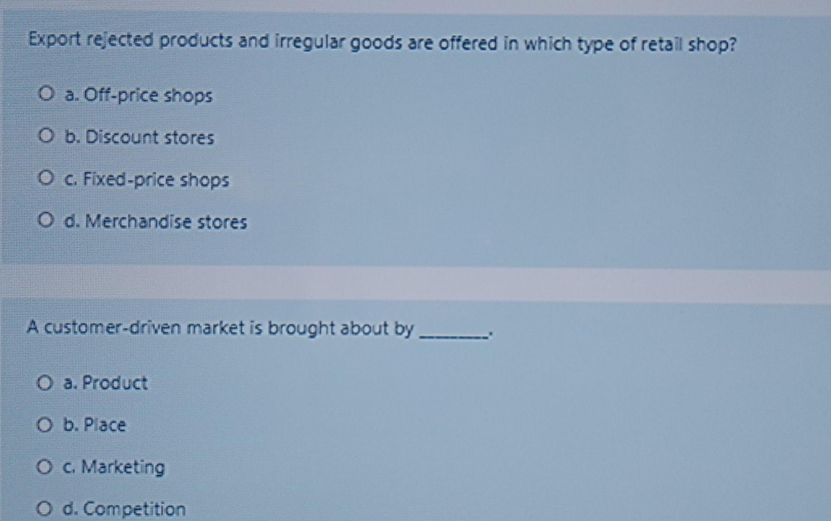 Export rejected products and irregular goods are
