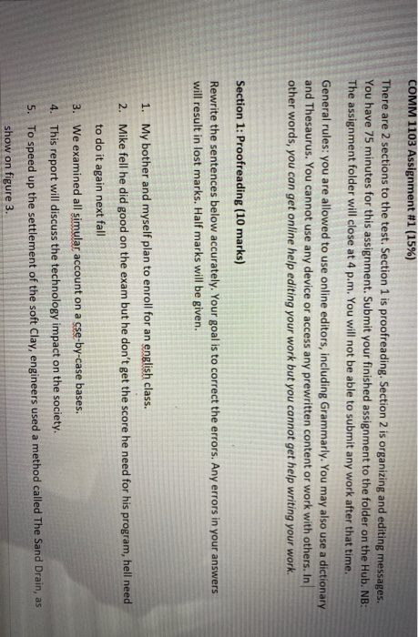 COMM 1103 Assignment #1 (15%) There are 2