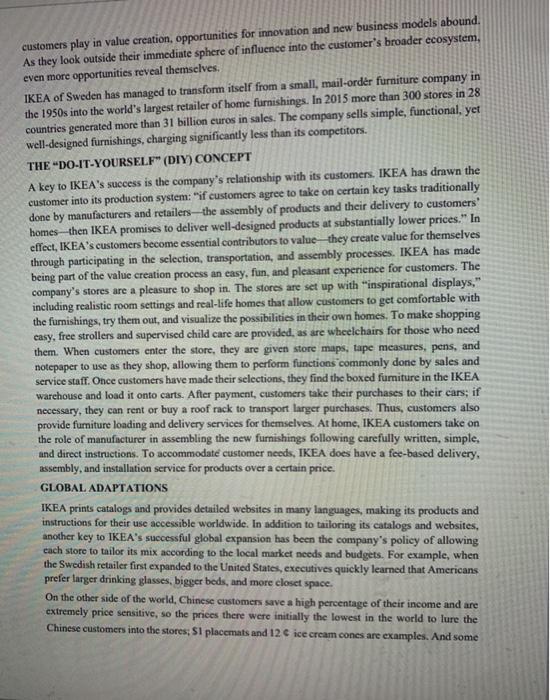 1-discuss the general importance of customers in