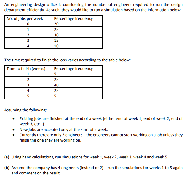 An engineering design office is considering the