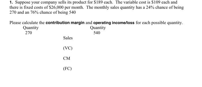 Please use the provided table, thank you. 1.