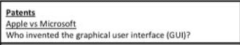 Patents Apple vs Microsoft Who invented the