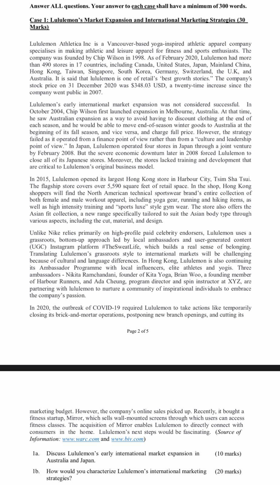 (Question 1 include (a and b) I really need your