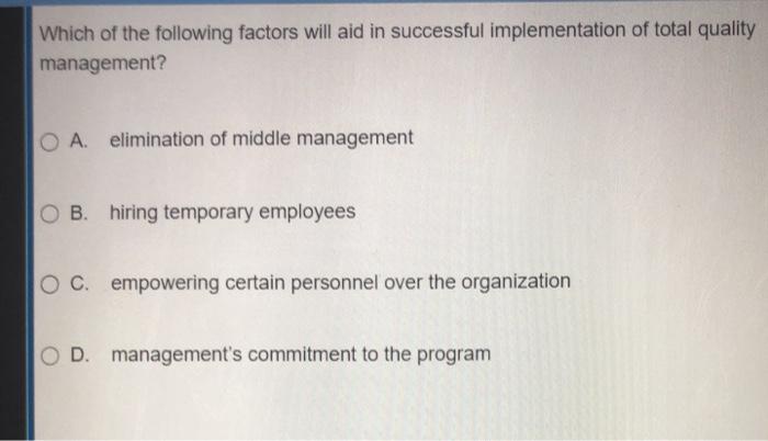 Which of the following factors will aid in