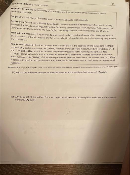 answer the question Objective: To examine the