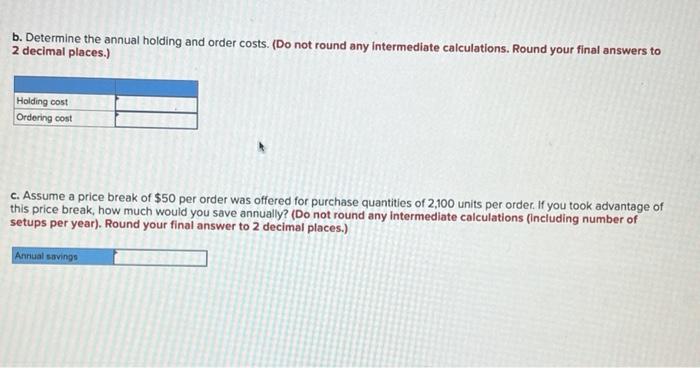 Given the following information, formulate an
