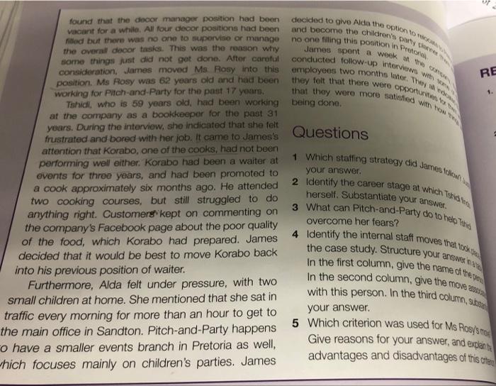 found that the decor manager position had been