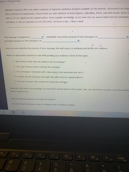 apter 4 Assignment Akhbar imports offers the