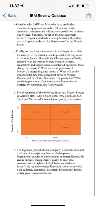 11:32 1 < Back IBM Review Qs.docx . Consider why