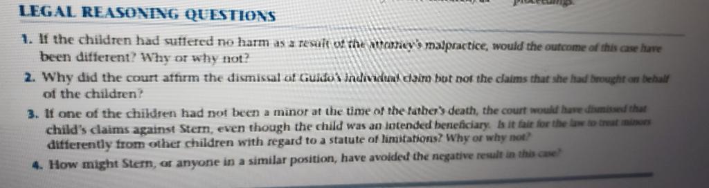 Case of Perez v.Stern on page 919-920 LEGAL