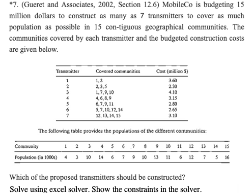 MobileCo is budgeting 15$ millions to construct