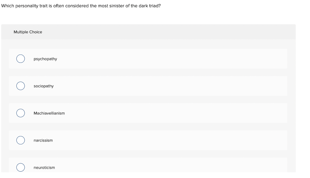 Which personality trait is often considered the