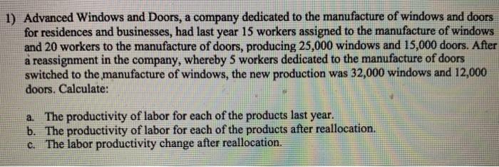 1) Advanced Windows and Doors, a company