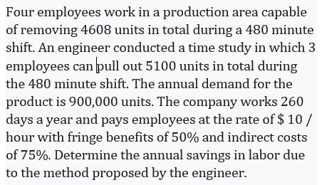 Four employees work in a production area capable
