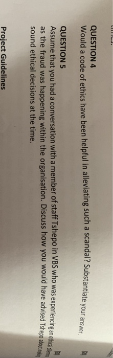 would a cose of ethica have been helpful in