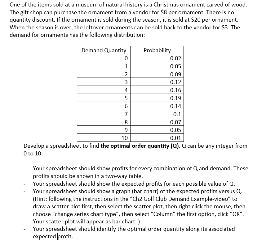 PLEASE SHOW FORMUALS USED TO MAKE SPREADSHEET One