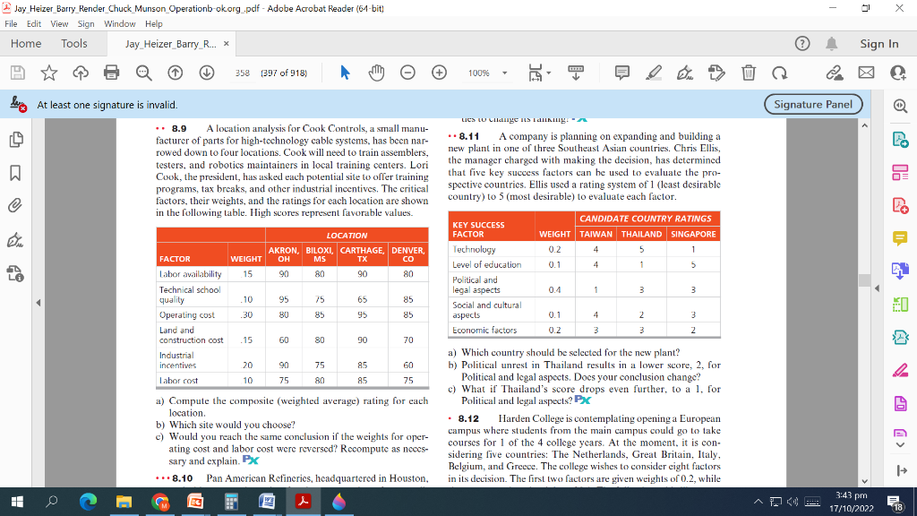 DO QUESTIONS 8.9 AND 8.11 Is