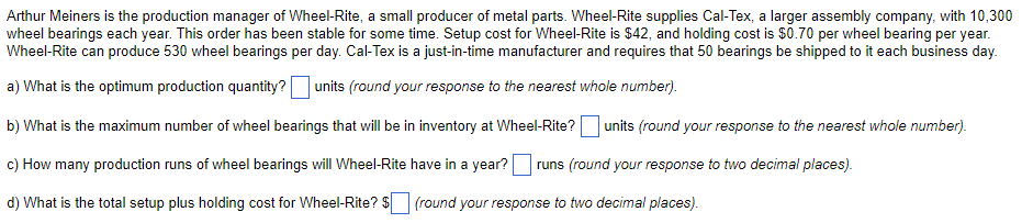 Arthur Meiners is the production manager of