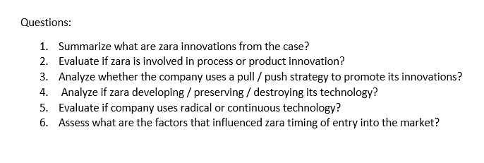CASE 2 - ZARA Today this is a global industry