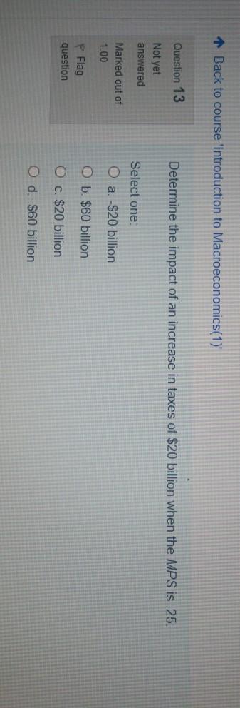 1 Back to course "Introduction to