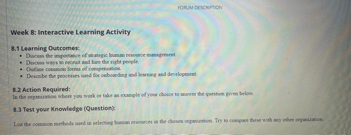 question: list The common methods used in