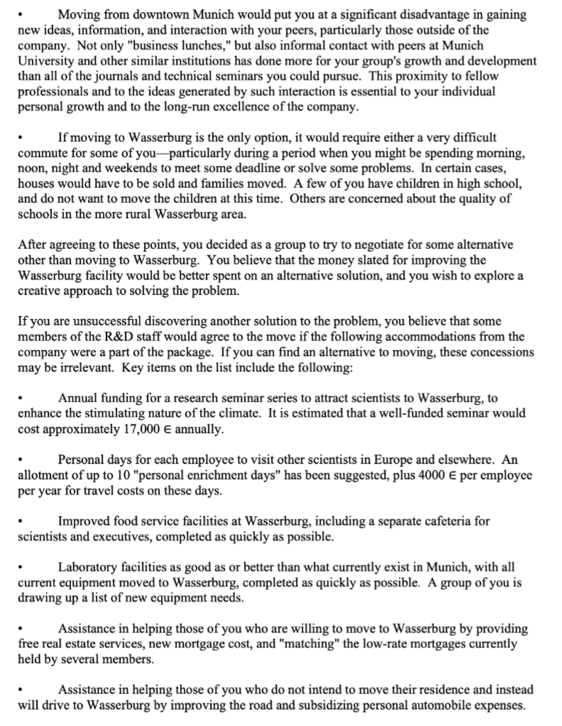 Eurotechnologies Inc. Case Study 1) What was the