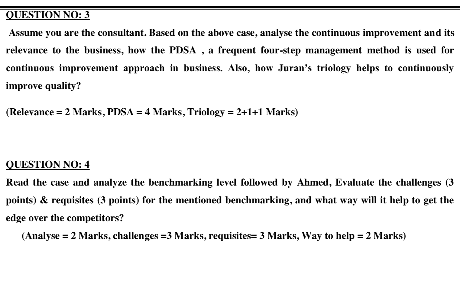 CASE STUDIES (Suggested time: 48 hours) Answer