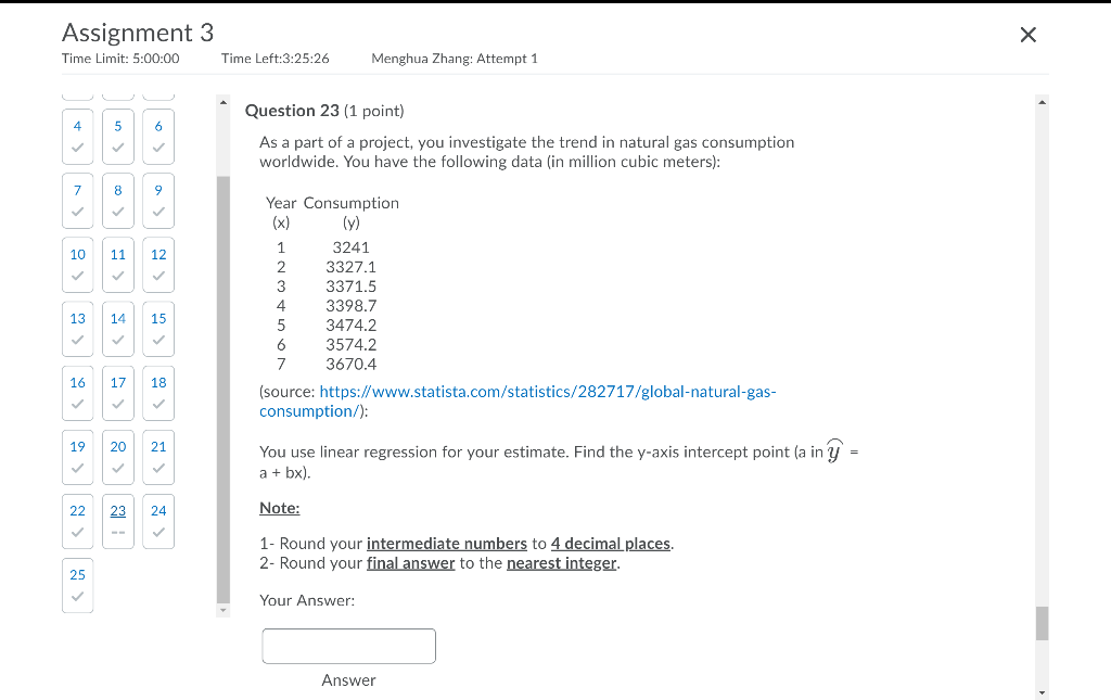 Assignment 3 Time Limit: 5:00:00 Time