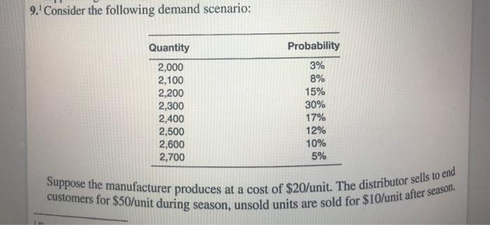 You can Use Excel in solving 9. Consider the