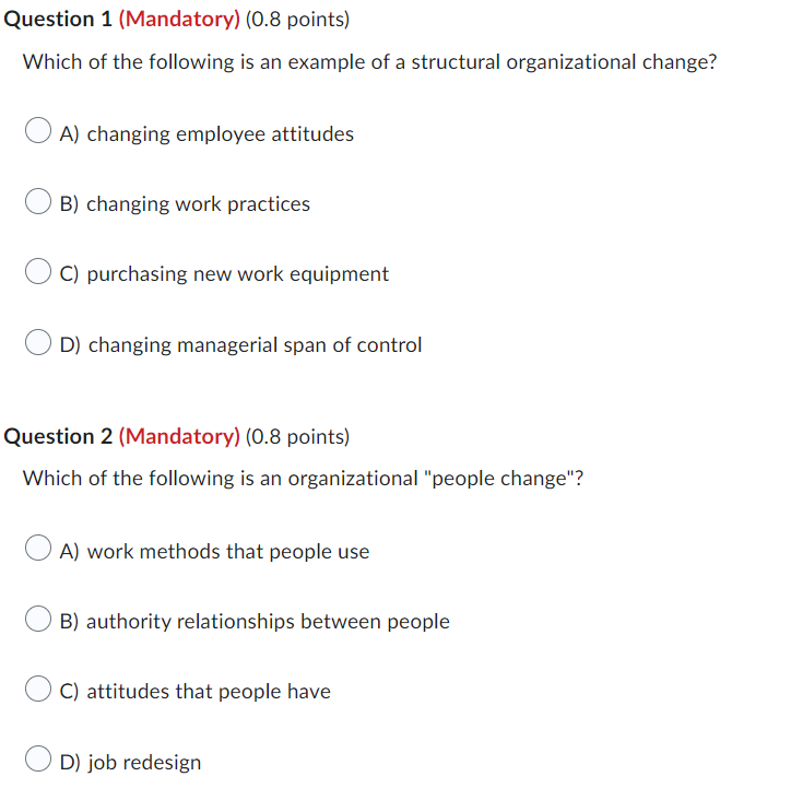 Which of the following is an example of a