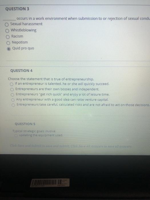quesrion 4 QUESTION 3 occurs in a work