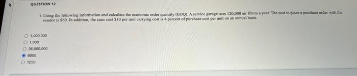 please answer # 13 vendor is $60. in addition,