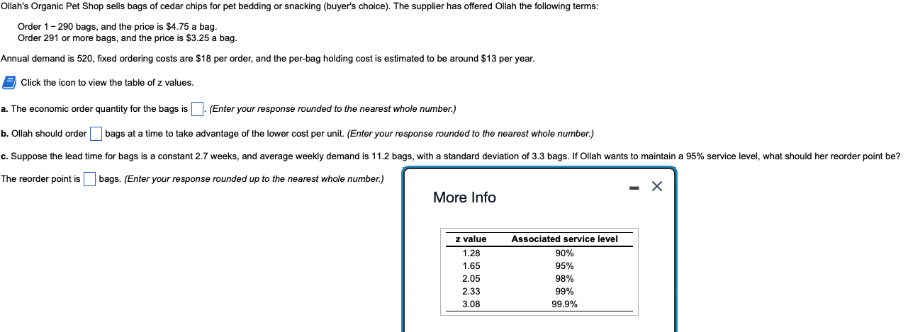 Ollah's Organic Pet Shop sells bags of cedar