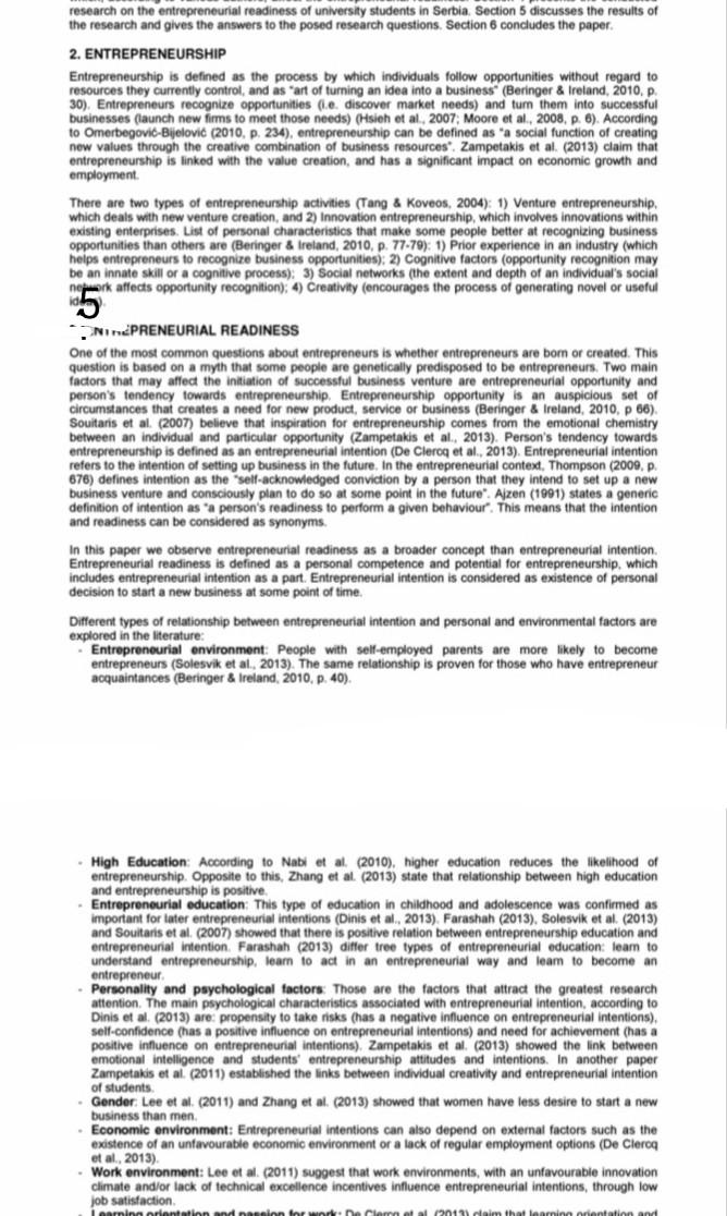 need conclusion research on the entrepreneurial