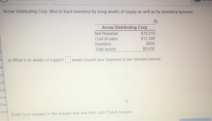 Arrow Distributing Corp. likes to track inventory